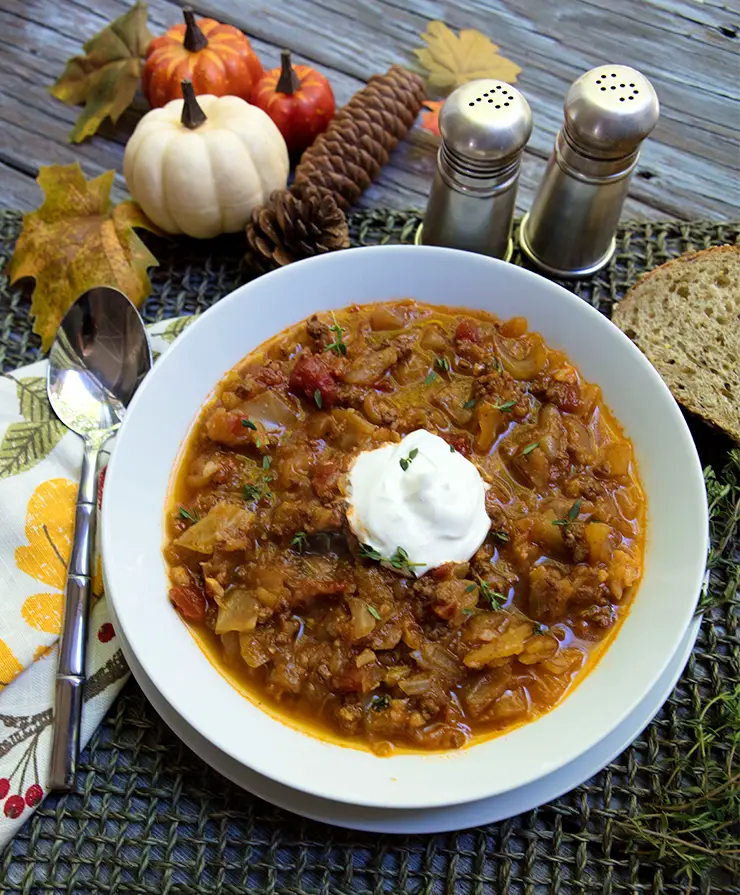 Instant Pot Cabbage Roll Soup {Keto/Paleo}